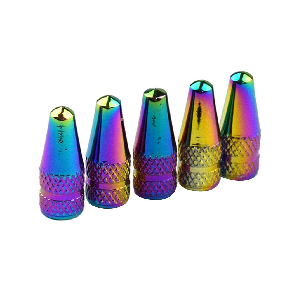Improving Air Loss Rainbow Color Tire Valve Caps for Motorcycles Bicycles Car