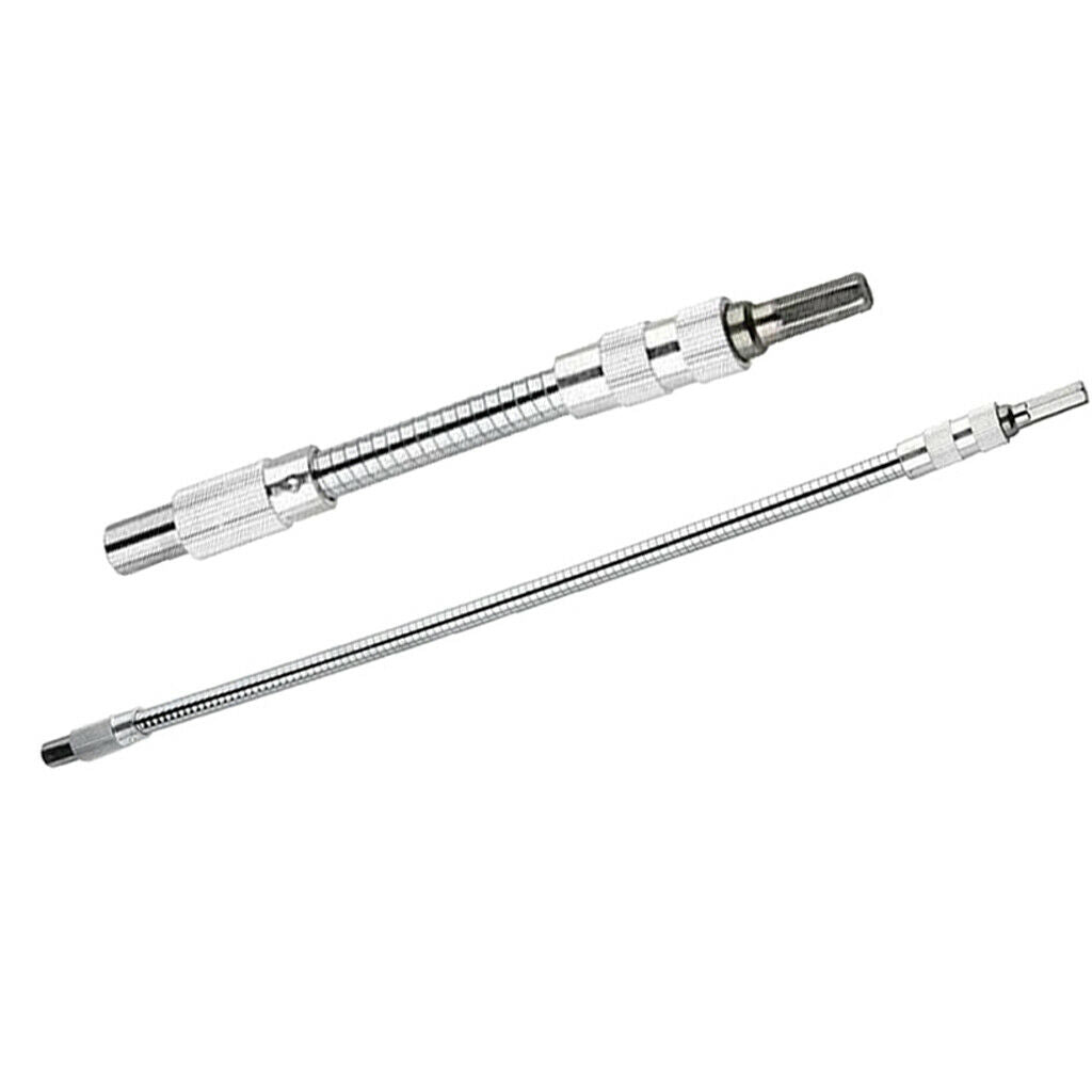 2 Pcs. FLEXIBLE 1/4 "SCREWDRIVER EXTENSION ROD BORING SHAFT A + C