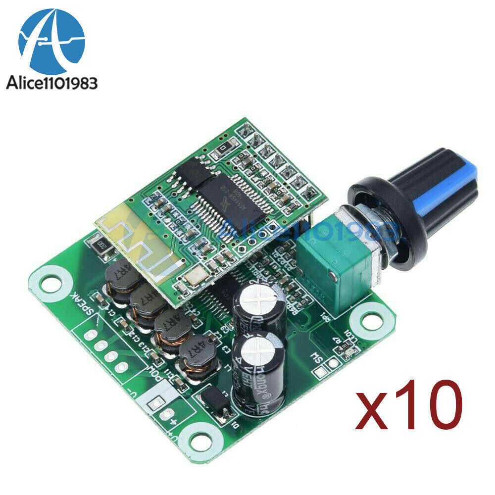 10PCS TPA3110 15W+15W Bluetooth 4.2 Digital Stereo Audio Power Amplifier Board