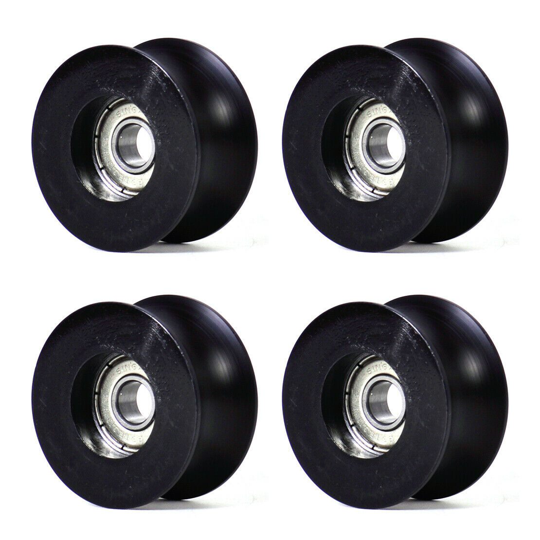 4pcs U Type Groove Guide Pulley Sealed Rail Ball Bearing 0840UU New An