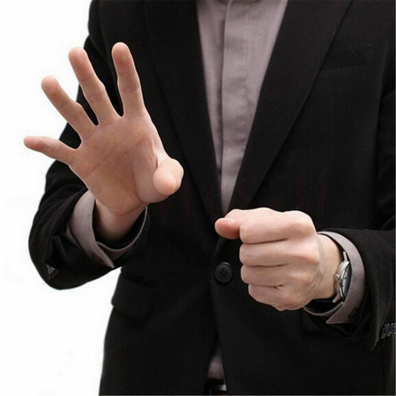 5Pcs Magic Thumb Tip Trick Rubber Close Up Vanish Appearing Finger Props Toys