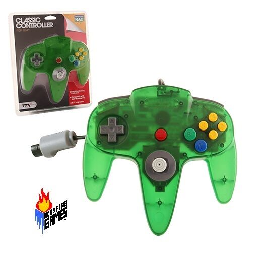 New Jungle Green N64 Gamepad Controller (Nintendo 64)
