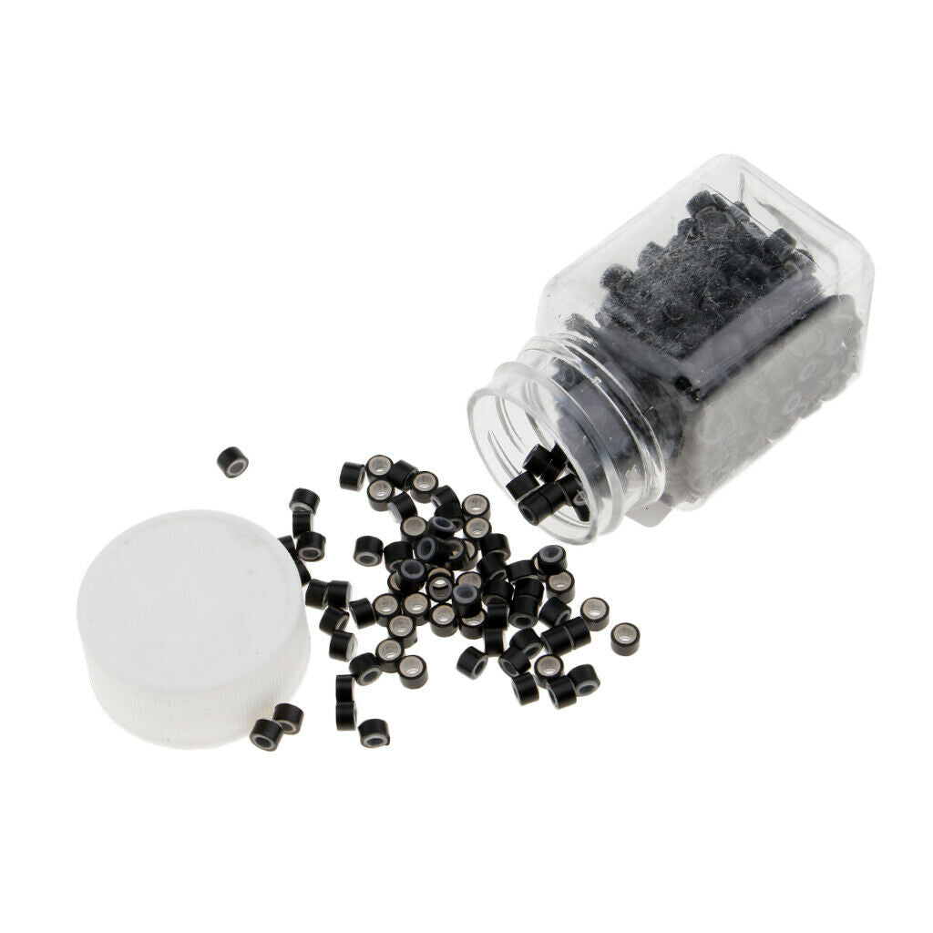 Microbead Rings 1000PCS Extension High Quality Silicone Lined 2 Colors