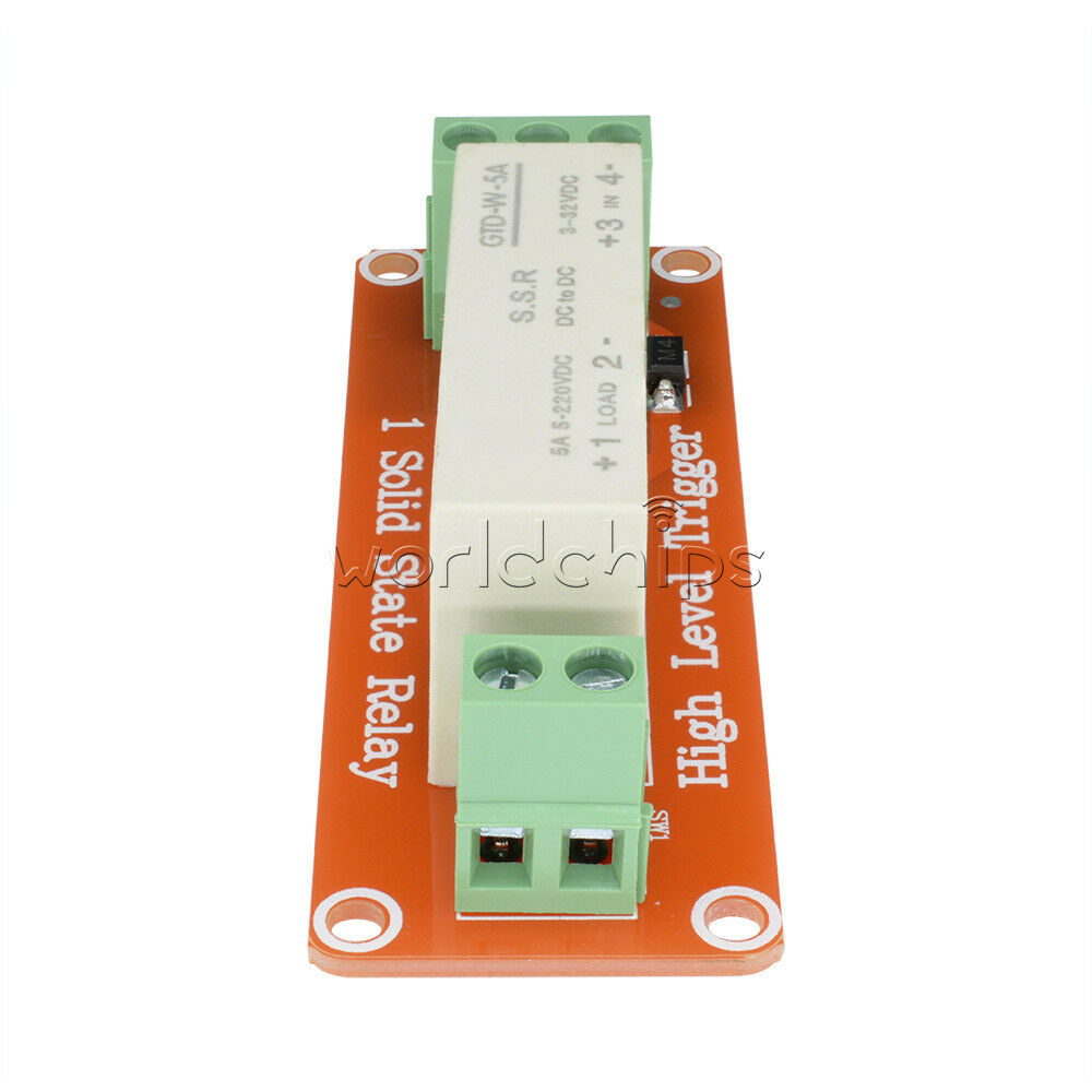 3-32V DC 1-Channel SSR Solid State Relay High-low Trigger 5A 5v 12v For Arduino