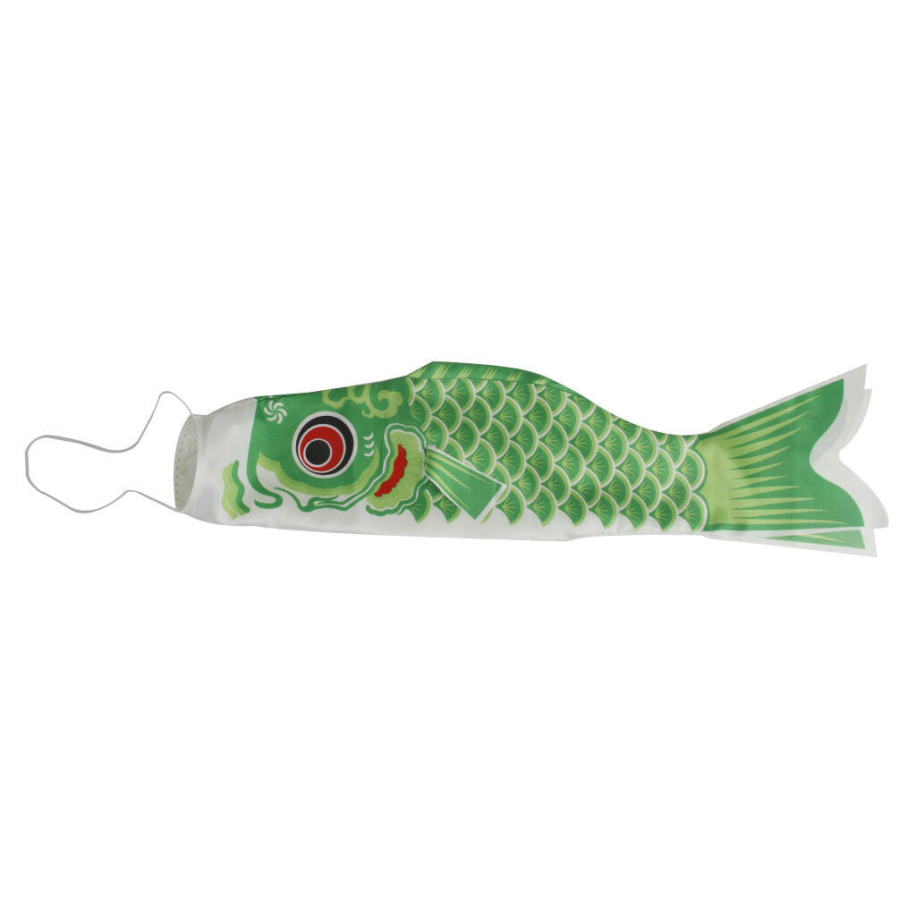 100cm Japanese Carp Windsock Streamer   Flag Kite Nobori Koinobori Green