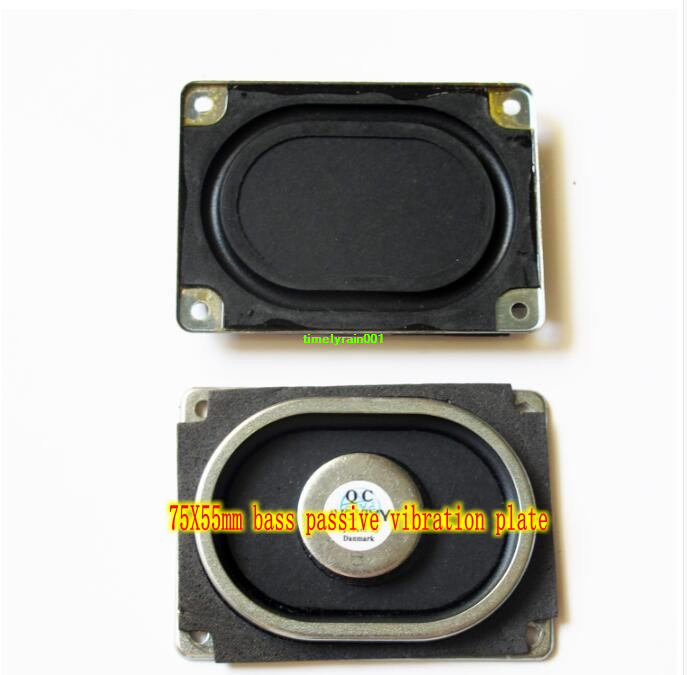 2pcs 75X55mm Passive Bass radiator resonance film woofer vibrating Diaphragm