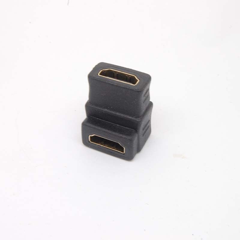 10pcs 90 Degree HDMI Female To Female Coupler Joiner Adapter Cable Plug PC TV