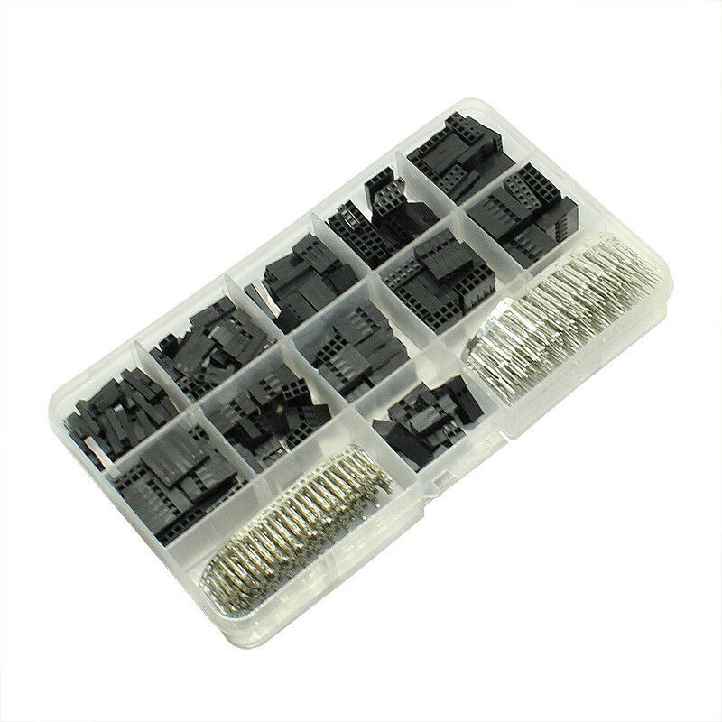 620pcs Dupont Connector 2.54mm,Cable Jumper Wire Header Housing Kit Male Female