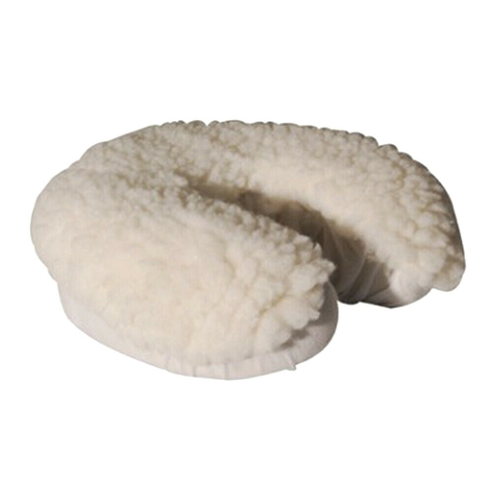 Comfortable White Massage Face Cradle Cover - Clean, Polyester Fabric for
