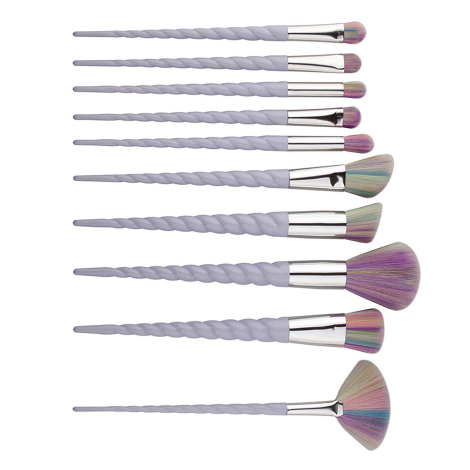 10Pcs Professional UniCorn Brush Make Up Foundation Blush Cosmetic Brushes Sets