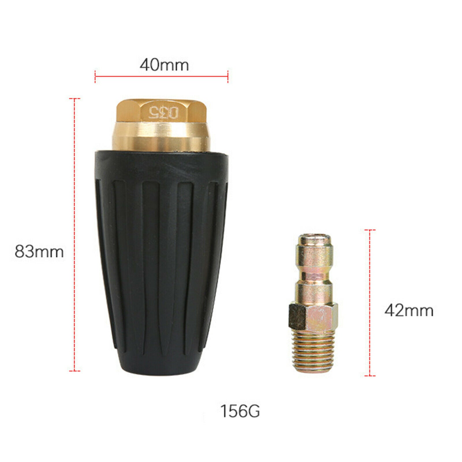 Pressure Washer Extension Adapter Turbo Spray Nozzle Tips 1/4" Quick Connect