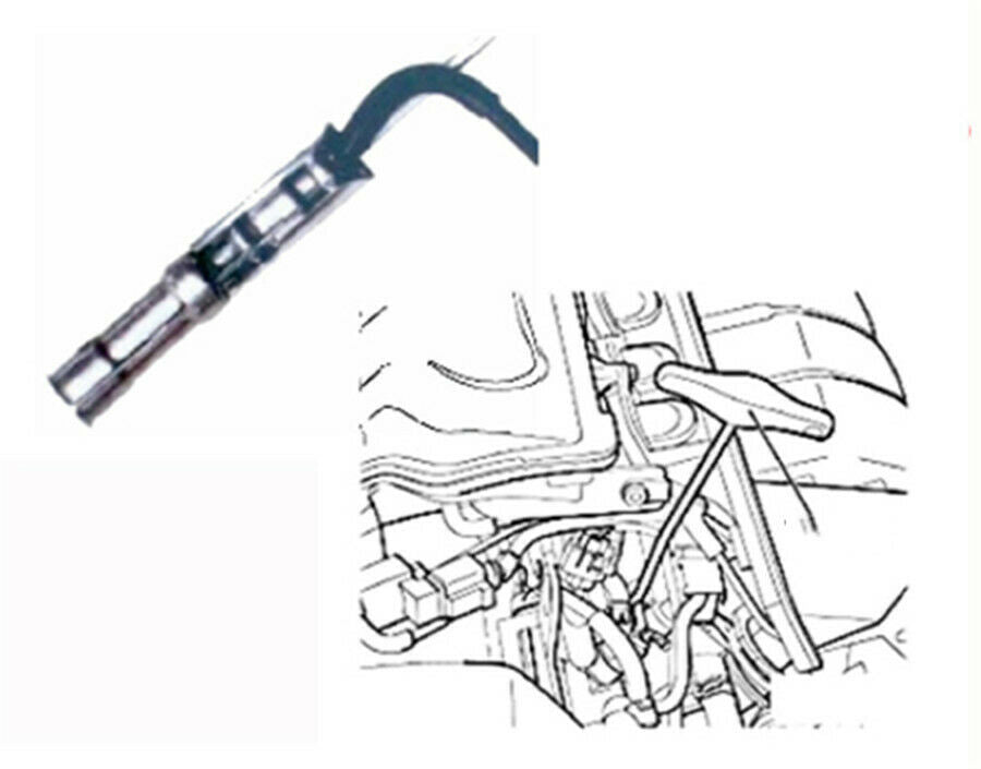 Stainless steel Spark Plug Cable Puller Ignition Coil Puller wrench For