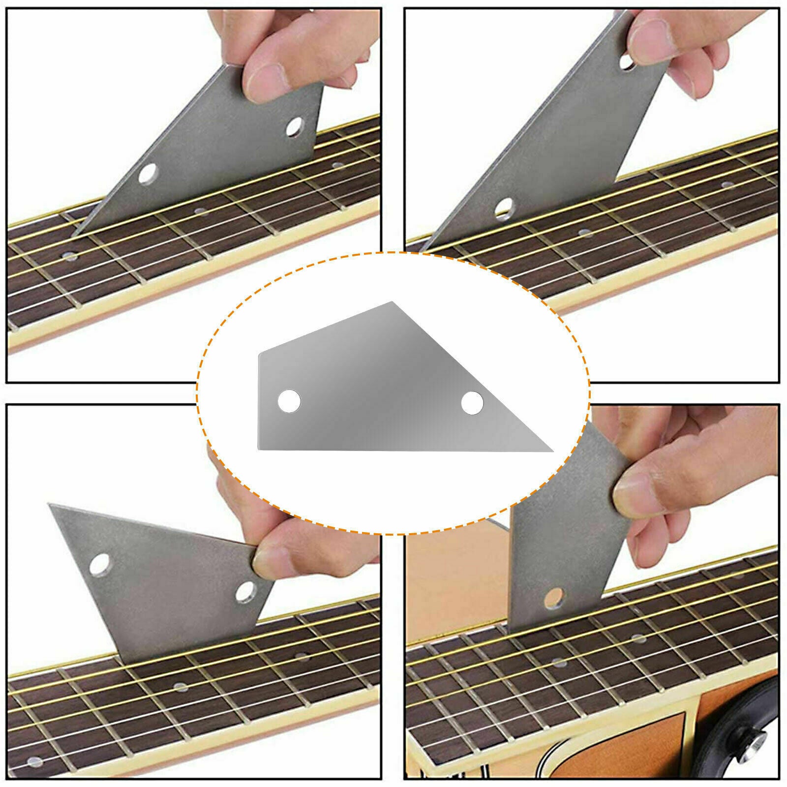 Guitar Rocker Fingerboard  File Fret Crowning Grinding Leveling Luthier Tool Kit