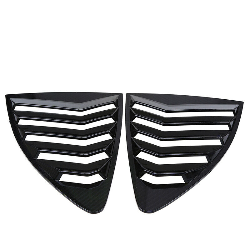 Fit Scion FR-S 2012-2016 Carbon Fiber Style Window Quarter Scoop Louver Cover
