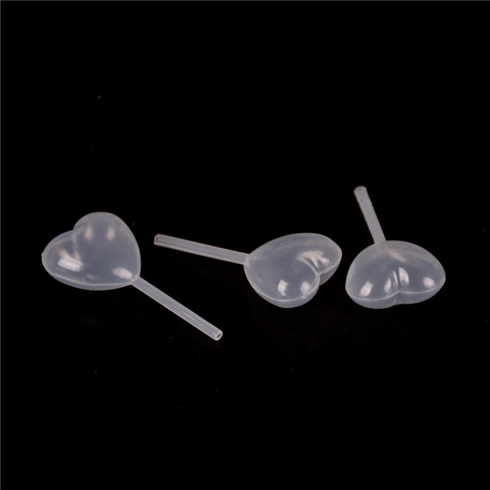 50pcs New Heart Shaped Squeeze Transfer Oils Liquid Pipettes Eye Dropper 4ML  Qx