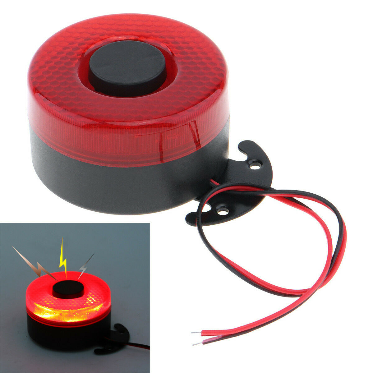 12/24V Beeper Horn Vehicle Auto Warning Back Up Car Reversing Alarm with Light