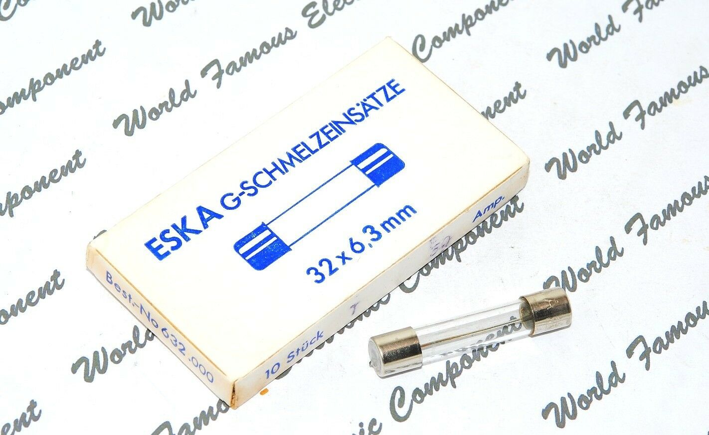 2pcs - ESKA (T) 30A (30Amp) 6.3x32mm Glass Fuse - For Audio / Made in Germany