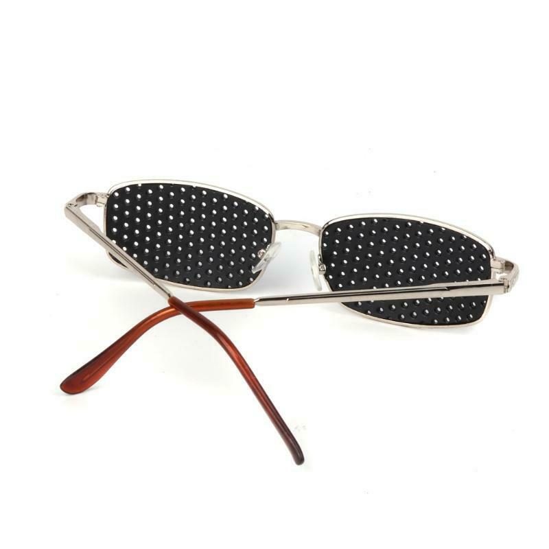 Metal Pinhole Glasses Exercise Eyewear Eyesight Improvement Vision Training