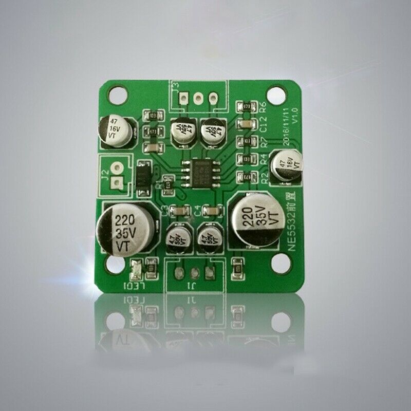 NE5532 OP-AMP Pre-Amplifier Tone Board Dual Channel Preamp Board Compatible wiX9