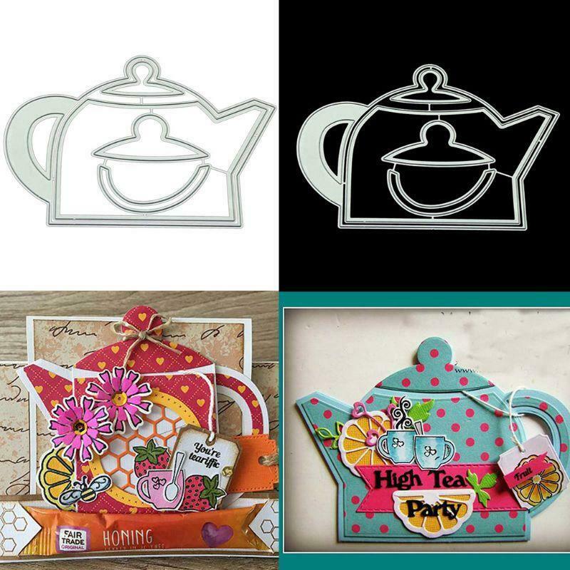 Tea Kettle DIY Metal Cutting Dies Stencil Scrapbooking Die Cuts Paper Card Decor