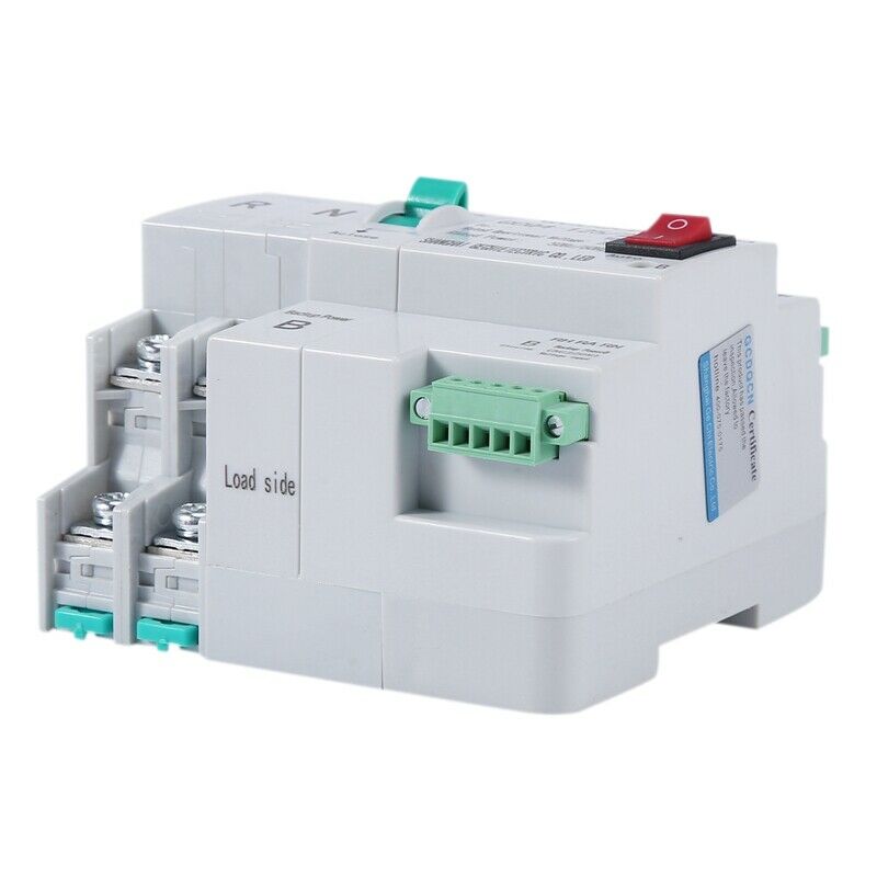 Dual-Power Automatic Transfer Switch 2P 100A Household 35mm Rail Installation Q5