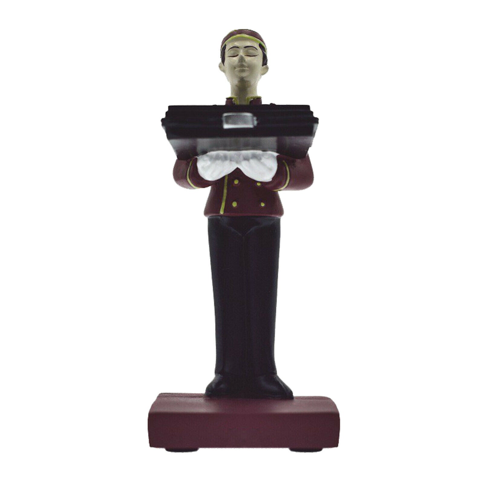 Watch Display Stand Waiter Shaped Organizer Showcase Glasses for Desk Home