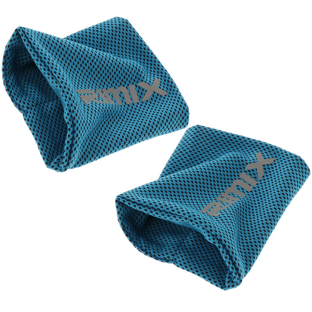 2-pack Cooling Wristband Sweatbands Wrist for Football, Basketball,