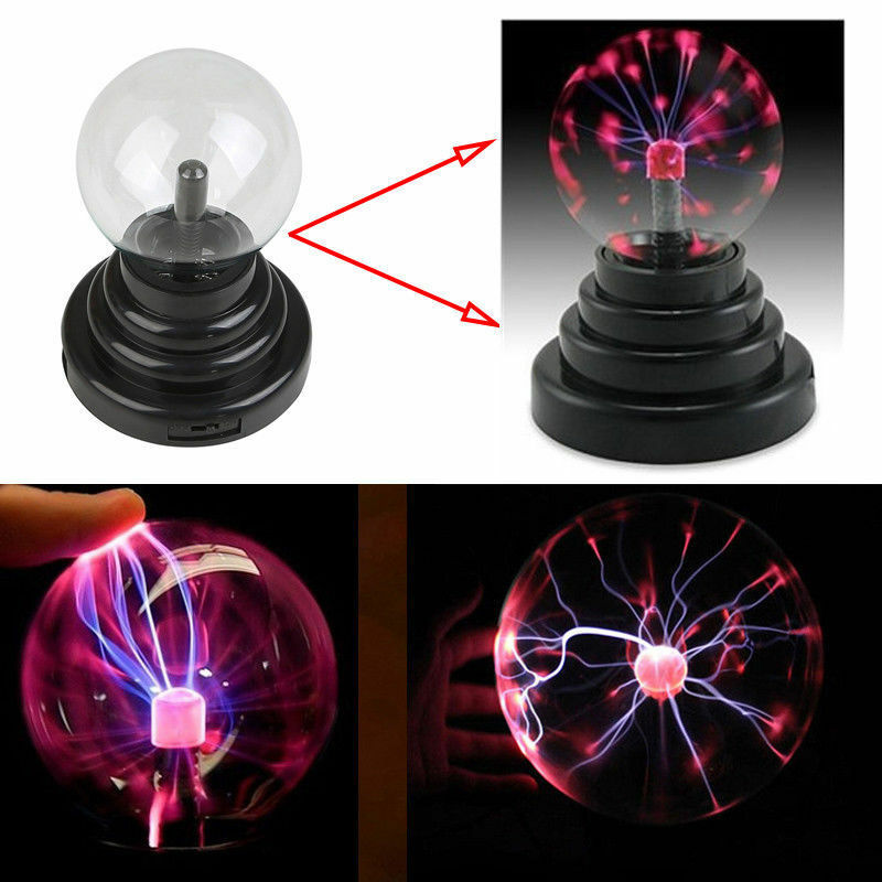 Chic Magic Plasma Ball Light Touch Control W/ Light USB Sphere Desktop Lamp