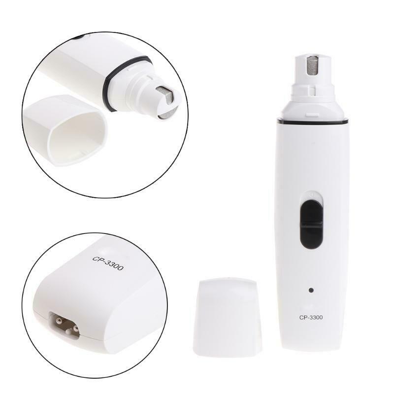 Pet Nail Grinder Electric Rechargeable Grooming Paw Dog Cat Trimmer Clipper Care