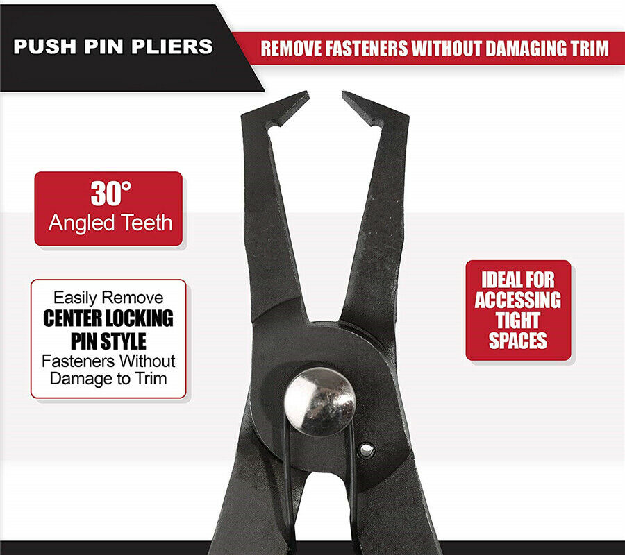 Push Pin Pliers Remove Plastic Poly Rivet Center Pin Panel Clip Fastener Removal