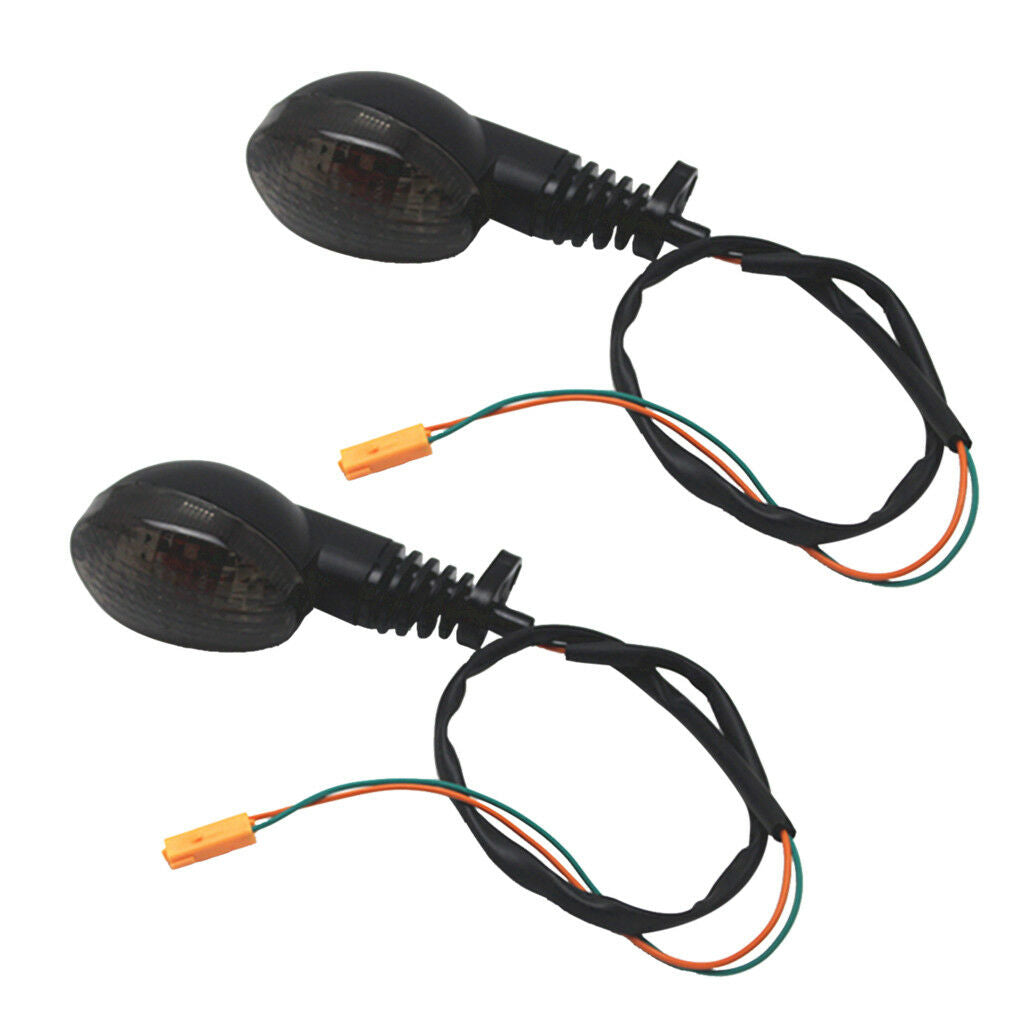 2pcs Turn Signal Blinker Indicator Light Smoke For 08-12 KAWASAKI  250R