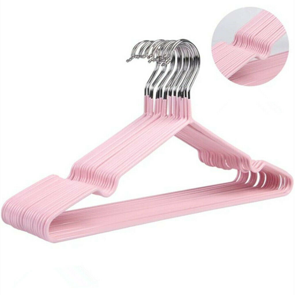 20 Counts Steel Clothes Hanger Adults Suit Hanger Organizer for Bedroom