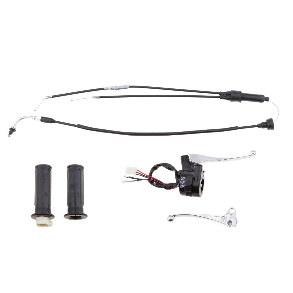 Twist Throttle Housing Switch with Right ＆ Left Brake Lever for Yamaha PW50