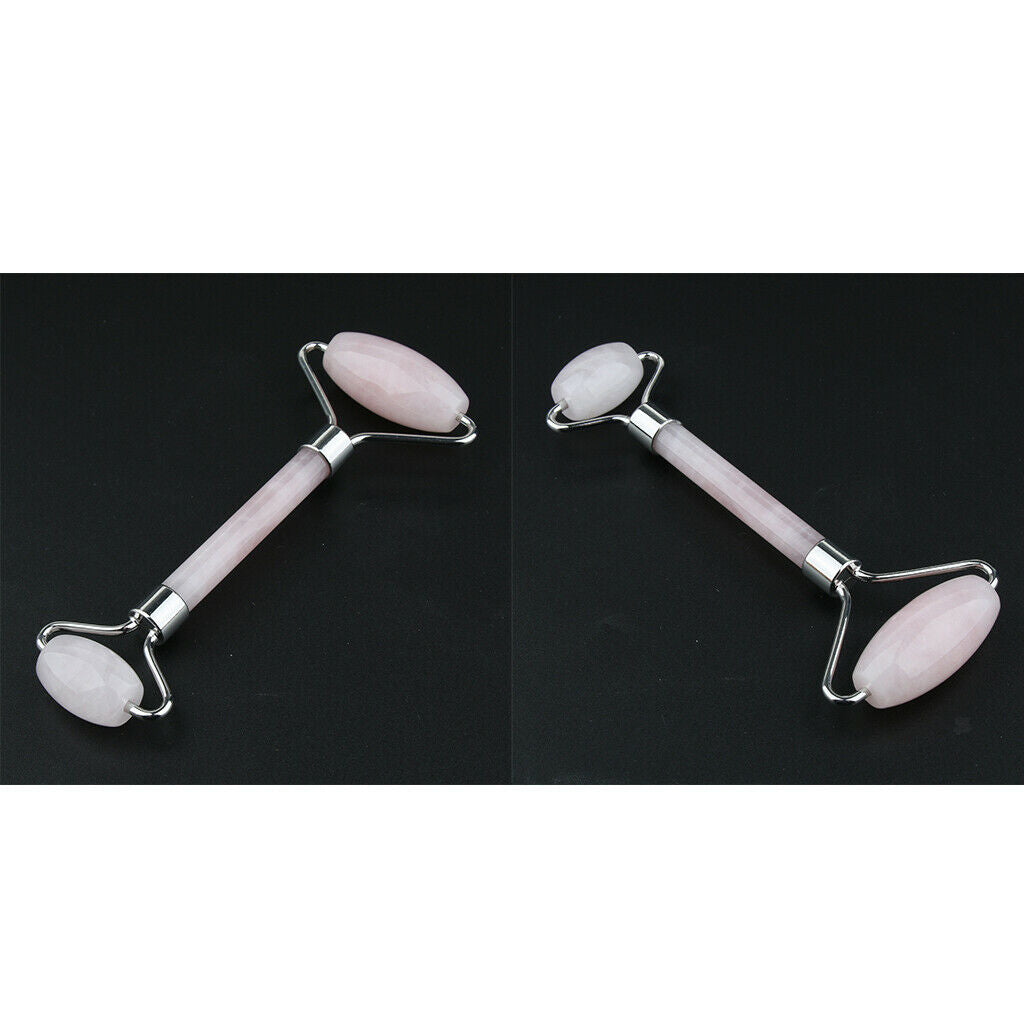 2X, Jade Gua Sha Scraping Massage Roller - Premium Hand Made Jade Guasha Board -