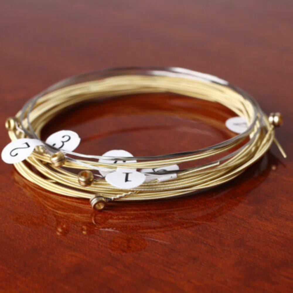 6PCS/set Acoustic Guitar Strings E-A Phosphor Bronze & Steel Strings for Guitar