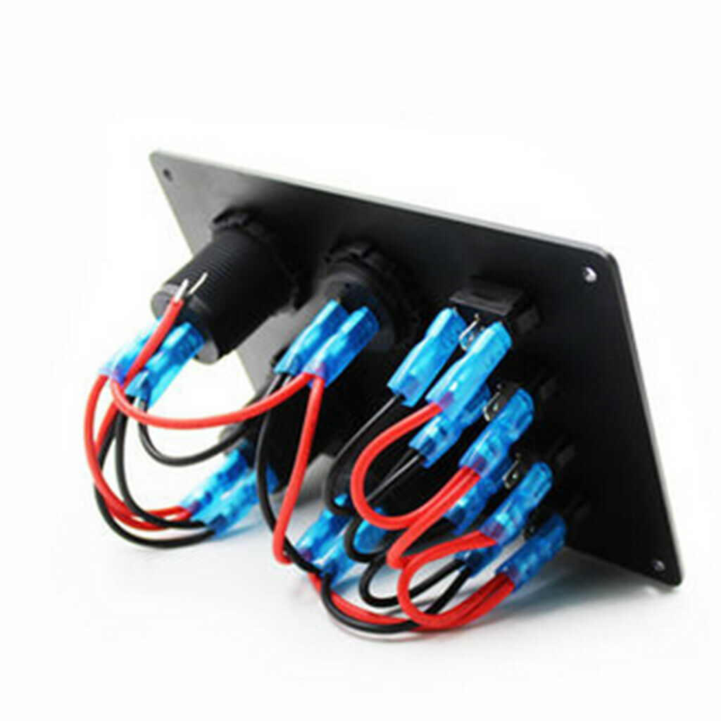 12V Modified Waterproof Panel Warping Switch Electric Meter USB Charging