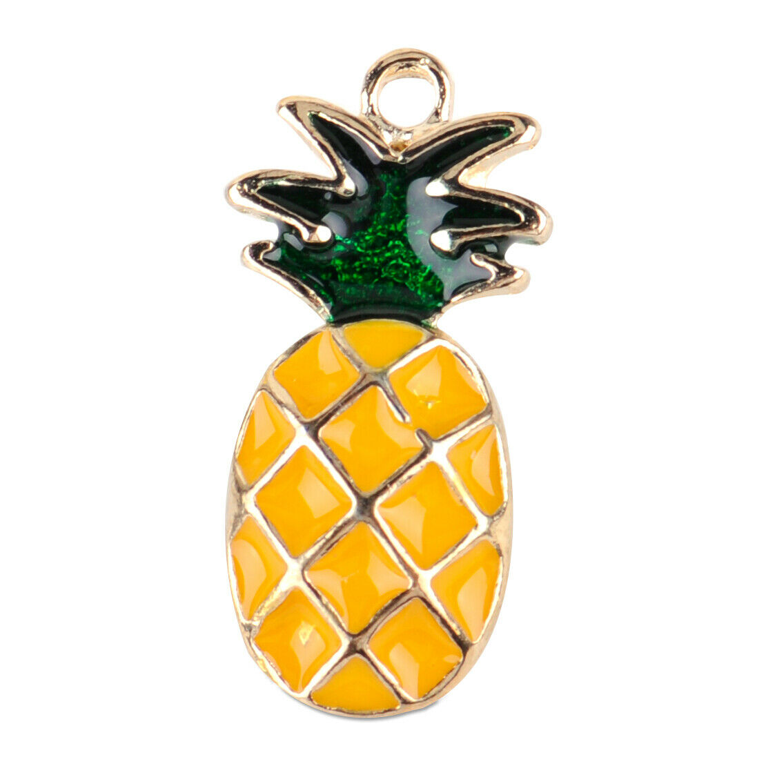 10x Pineapple Shape Charms Pendant Bead Necklace Bracelet Jewelry Accessories An