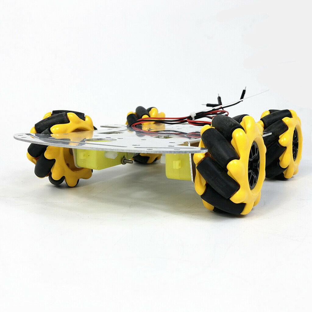 4WD Robot Smart Car Chassis Kits with Motor, Coupling, Mecanum Wheels for DIY