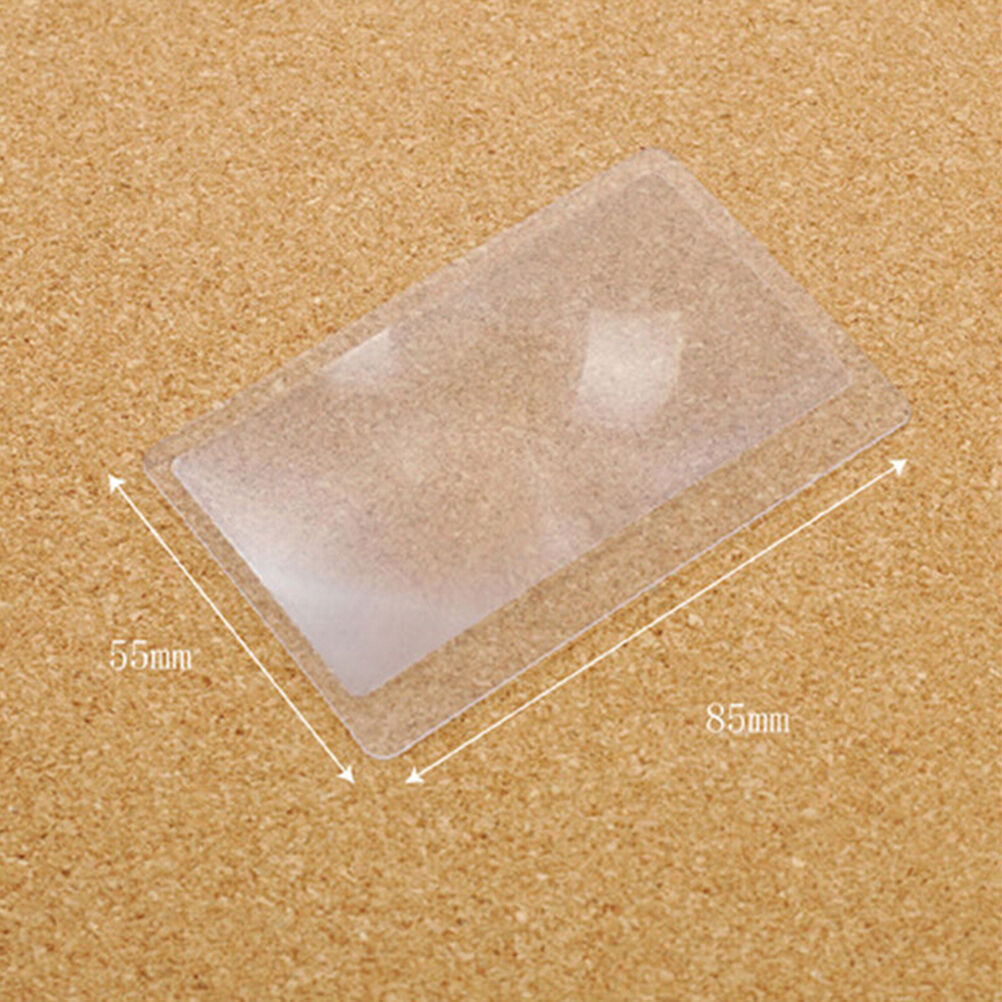 10X Plastic Credit Card 3x Magnifying Pocket Wallet Magnifying Glass Magni.l8