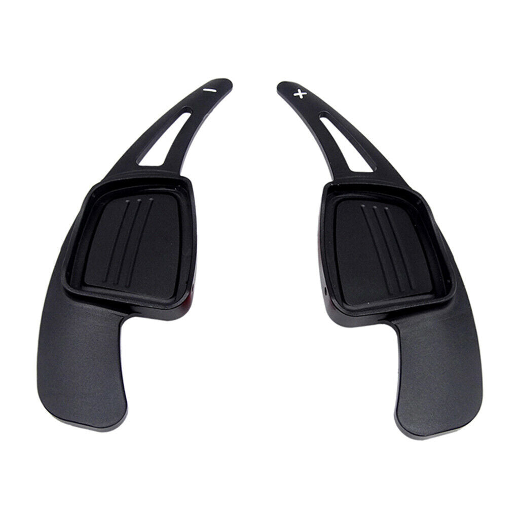 2x Steering Wheel Shifter Paddle Shift Extension for Audi Q7 S4 TTS Black