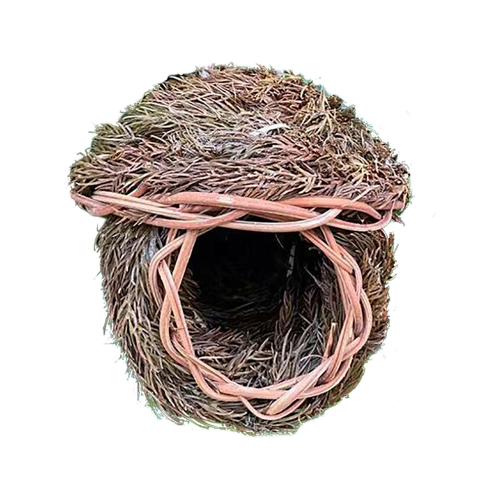Bird Nest Natural Grass Weaved Eggs Cage Outdoor Decorative Hanging Parrot House