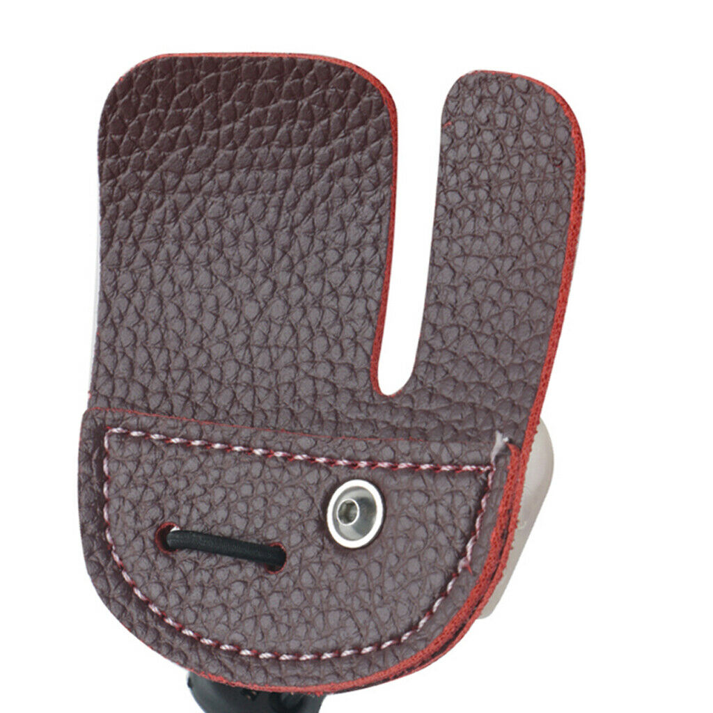 Super Fiber Finger Protection Pad Finger Protector Archery Accessories Brown