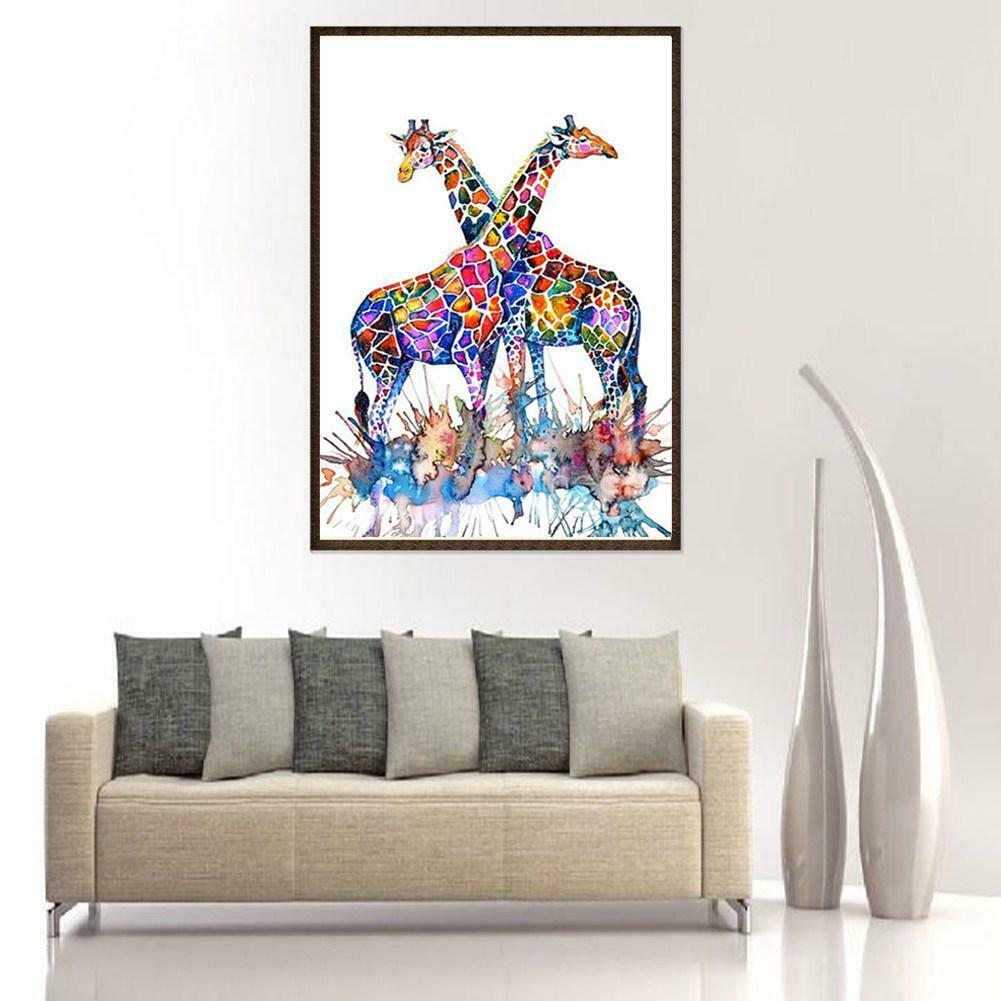 DIY Giraffe Diamond Painting 5D Cross Stitch Embroid Rhinestones Kits Decor  @