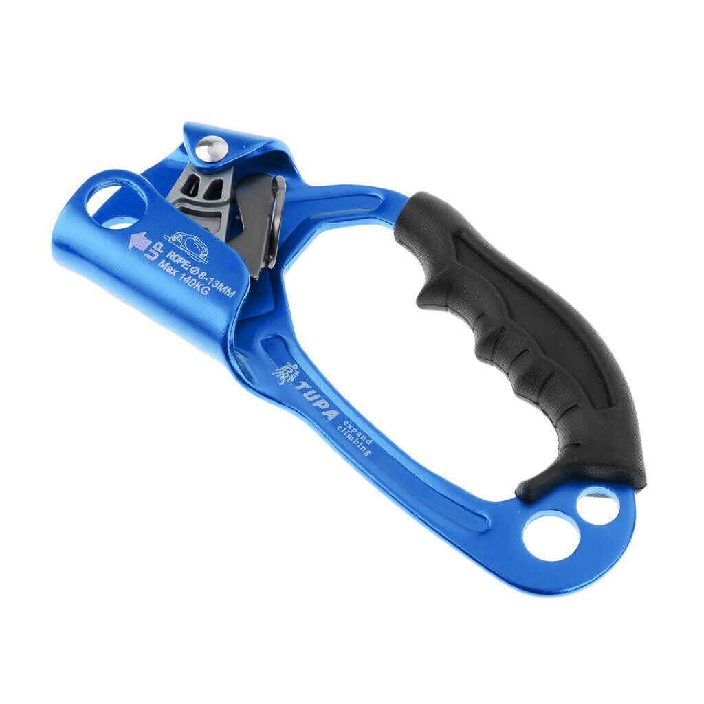 Outdoor Sports Rock Climbing Hand Ascender Device Riser Blue Right Hand