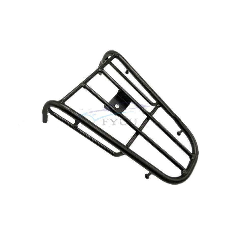 1× 34cm×23cm Aluminum Black Motorcycle Rear Luggage Rack Cargo Frame Tail Holder