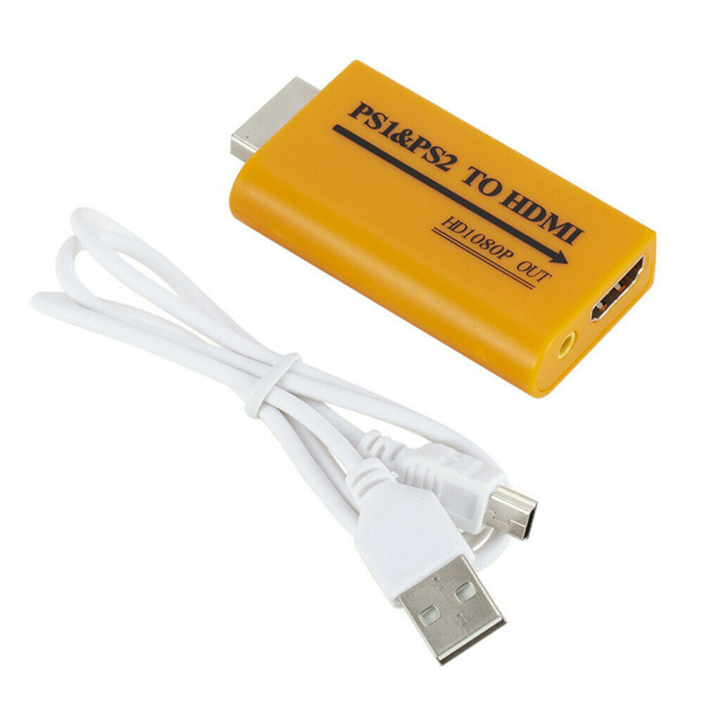 for PS1/PS2 to HDMI Audio Video Converter Adapter for PS1 to HDMI PS2 to HDMI HD