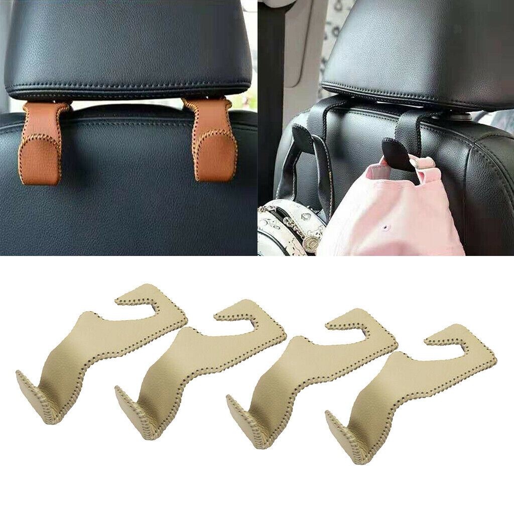4x Car Truck Seat Hook Purse Coat Hanger Bags Organizer Holder Clip Accessory