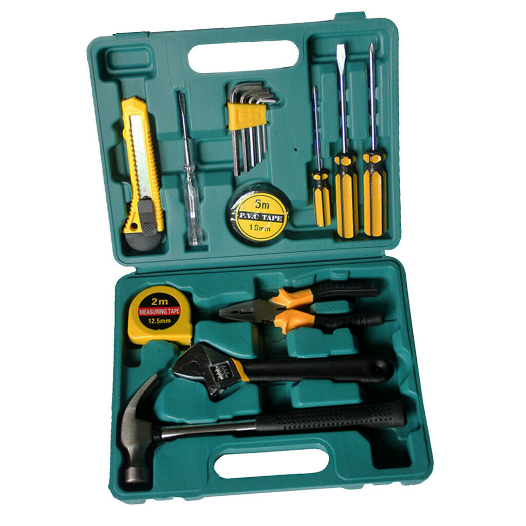 16Pcs Household Tool Kit Auto Repair Home Repair Hand Tool Set With Storage Case
