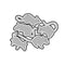 Rat Group Metal Cutting Dies Stencil Scrapbooking DIY Album Stamp Paper Emboss