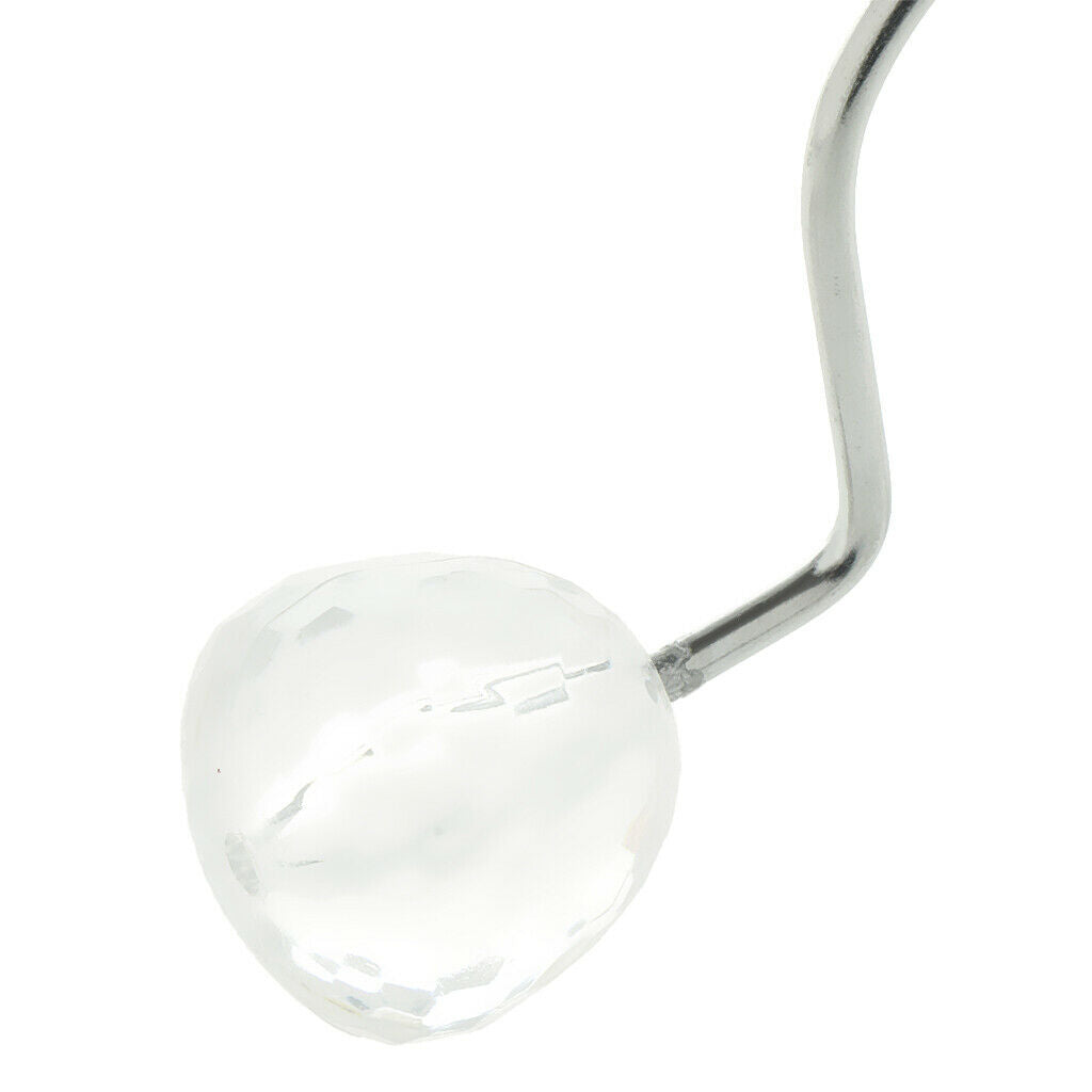 Acrylic Ball Curtain Hooks Rings Rustproof Metal Hook   for Shower Curtains /